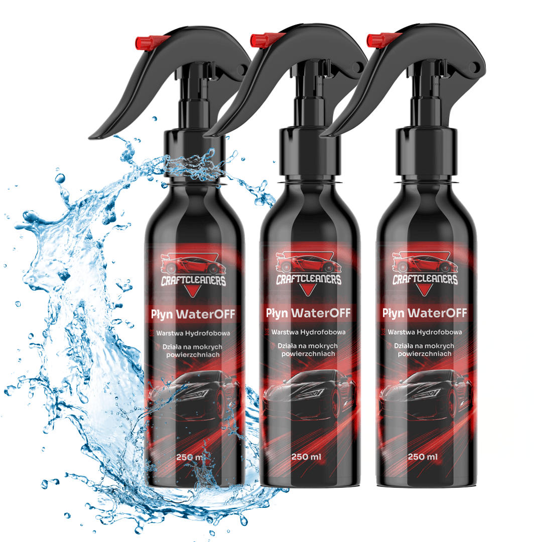 WaterOff 250ml - niewidzialna wycieraczka, płyn hydrofobowy na 3 miesiące
